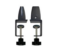 Jhanw Morsetto divisorio da scrivania per pannello da 1/8 "a 0,3 ", morsetto divisorio regolabile per scrivania da 0,8 cm a 5,2 cm, accessori da scrivania per cartelle di privacy da scrivania