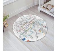 JHAOUNUK Asciugatura rapida tappetino da bagno,Tappetino assorbente per la casa,Fondo antiscivolo in gomma,Facile da pulire,Bagno Doccia Mat,Lo schema delle stazioni della metropolitana di Mosca nel