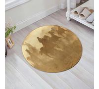 JHAOUNUK Morbido tappeto da bagno, 60 x 60 cm, due cowboy galoppano e lasciano passare attraverso il deserto, antiscivolo, lavabile, morbido tappetino da bagno assorbente