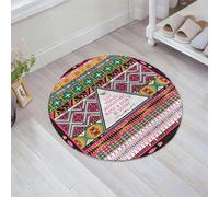 JHAOUNUK Morbido tappeto da bagno, 60 x 60 cm, nazioni tribali etniche, viaggi, avventura, boho hippy, antiscivolo, lavabile, tappetino da bagno soffice, assorbente