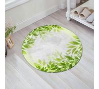 JHAOUNUK Tappetino da bagno ad asciugatura rapida, tappetino assorbente per casa, fondo antiscivolo in gomma, facile da pulire, tappetino da bagno per doccia, albero moderno stampa e foglie Feng Shui