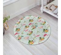 JHAOUNUK Tappetino da bagno ad asciugatura rapida, tappetino assorbente per la casa, fondo antiscivolo in gomma, facile da pulire, tappetino da bagno per doccia, motivo fenicottero senza cuciture, 61