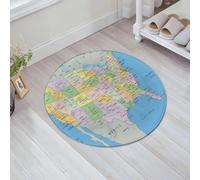JHAOUNUK Tappetino da bagno ad asciugatura rapida, tappetino assorbente per la casa, fondo antiscivolo in gomma, facile da pulire, tappetino da bagno per doccia, Stati Uniti d'America - mappa politica