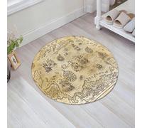 JHAOUNUK Tappetino da bagno ad asciugatura rapida, tappetino assorbente per la casa, fondo antiscivolo in gomma, facile da pulire, tappetino da bagno per doccia, vecchia mappa dei pirati del Mar dei
