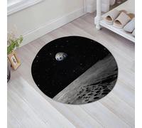 JHAOUNUK Tappetino da bagno ad asciugatura rapida, tappetino assorbente per la casa, fondo antiscivolo in gomma, facile da pulire, tappetino da bagno per doccia, Terre, planète Terre vue de la lune