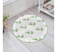 JHAOUNUK Tappetino da bagno ad asciugatura rapida, tappetino assorbente per la casa, fondo antiscivolo in gomma, facile da pulire, tappetino da bagno per doccia, motivo senza cuciture con fiori