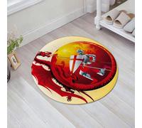 JHAOUNUK Tappetino da bagno ad asciugatura rapida, tappetino assorbente per la casa, fondo antiscivolo in gomma, facile da pulire, tappetino da bagno per doccia, San Giorgio con drago, 61 x 61 cm