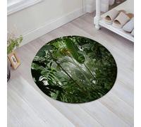 JHAOUNUK Tappetino da bagno ad asciugatura rapida, tappetino assorbente per la casa, fondo antiscivolo in gomma, facile da pulire, tappetino da bagno per doccia, foreste pluviali tropicali