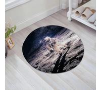 JHAOUNUK Tappetino da bagno ad asciugatura rapida, tappetino assorbente per la casa, fondo antiscivolo in gomma, facile da pulire, tappetino da bagno per doccia, spazio esterno, astronauta lunare
