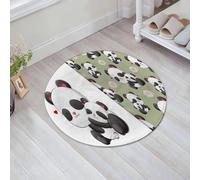 JHAOUNUK Tappetino da bagno ad asciugatura rapida, tappetino assorbente per la casa, fondo antiscivolo in gomma, facile da pulire, tappetino da bagno per doccia, il disegno a mano del piccolo panda