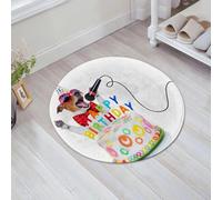 JHAOUNUK Tappetino da bagno ad asciugatura rapida, tappetino assorbente per la casa, fondo antiscivolo in gomma, facile da pulire, tappetino da bagno per doccia, cane Jack Russell come canzone di