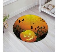 JHAOUNUK Tappetino da bagno ad asciugatura rapida, tappetino assorbente per la casa, fondo antiscivolo in gomma, facile da pulire, tappetino da bagno per doccia, motivo Halloween senza cuciture con