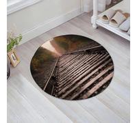 JHAOUNUK Tappeto Bagno Super Assorbente Tappetino per Doccia Microfibra,Asciugatura Rapida Tappetino Doccia per,Grande cervo Raggio di sole e ferrovia silenziosa,60x60cm