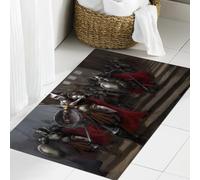 JHAOUNUK Tappeto Bagno Super Assorbente Tappetino per Doccia Microfibra,Asciugatura Rapida Tappetino Doccia per,generale che guida il suo esercito in guerra (2),60x90cm