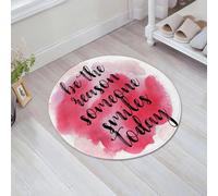 JHAOUNUK Tappeto Bagno Super Assorbente Tappetino per Doccia Microfibra,Asciugatura Rapida Tappetino Doccia per,Citazione, sii la ragione per cui qualcuno sorride oggi Calligrafia su macchia a,60x60cm