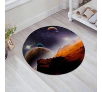 JHAOUNUK Tappeto Bagno Super Assorbente Tappetino per Doccia Microfibra,Asciugatura Rapida Tappetino Doccia per,Solare Cielo Nebulosa Orbita Cometa Orizzonte,60x60cm