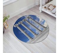 JHAOUNUK Tappeto Bagno Super Assorbente Tappetino per Doccia Microfibra,Asciugatura Rapida Tappetino Doccia per,Quattro antichi pilastri con cielo azzurro sullo sfondo.,60x60cm