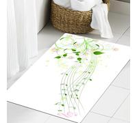 JHAOUNUK Tappeto Bagno Super Assorbente Tappetino per Doccia Microfibra,Asciugatura Rapida Tappetino Doccia per,Decorazione musicale, melodia di canzone primaverile astratta, festa dei fiori r,60x90cm