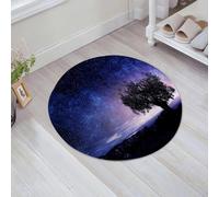 JHAOUNUK Tappeto Bagno Super Assorbente Tappetino per Doccia Microfibra,Asciugatura Rapida Tappetino Doccia per,Vista notturna pittoresca. Tecnica mista,60x60cm