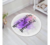 JHAOUNUK Tappeto Bagno Super Assorbente Tappetino per Doccia Microfibra,Asciugatura Rapida Tappetino Doccia per,Musica, citazione ispiratrice sulla musica, schizzi di calligrafia scritti a man,60x60cm