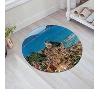 JHAOUNUK Tappeto Bagno Super Assorbente Tappetino per Doccia Microfibra,Asciugatura Rapida Tappetino Doccia per,Golfo della Sia Liguria Italia,60x60cm