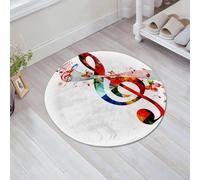 JHAOUNUK Tappeto Bagno Super Assorbente Tappetino per Doccia Microfibra,Asciugatura Rapida Tappetino Doccia per,Musica, lavoro con note musicali Ritmo Canzone Ornamentale Colori Vibranti Fanta,60x60cm