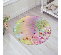 JHAOUNUK Tappeto Bagno Super Assorbente Tappetino per Doccia Microfibra,Asciugatura Rapida Tappetino Doccia per,Decorazione con uccelli volanti, illustrazione primaverile fatata con uccelli vo,60x60cm