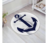 JHAOUNUK Tappeto Bagno Super Assorbente Tappetino per Doccia Microfibra,Asciugatura Rapida Tappetino Doccia per,Ancla Chevron Zig Zag,60x60cm