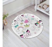 JHAOUNUK Tappeto Bagno Super Assorbente Tappetino per Doccia Microfibra,Asciugatura Rapida Tappetino Doccia per,tici articoli divertenti a forma di gatto e unicorno per bambini,60x60cm