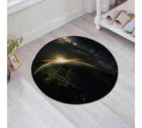 JHAOUNUK Tappeto Bagno Super Assorbente Tappetino per Doccia Microfibra,Asciugatura Rapida Tappetino Doccia per,Insieme di galassie, alba sul pianeta Terra dallo spazio con stelle e,60x60cm