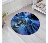 JHAOUNUK Tappeto Bagno Super Assorbente Tappetino per Doccia Microfibra,Asciugatura Rapida Tappetino Doccia per,Astronavi tari futuristiche che entrano in un wormhole per giochi fantasy al,60x60cm