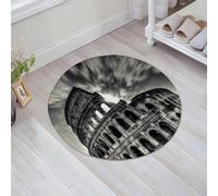 JHAOUNUK Tappeto Bagno Super Assorbente Tappetino per Doccia Microfibra,Asciugatura Rapida Tappetino Doccia per,Colosseo Roma Italia,60x60cm