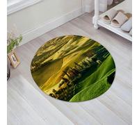 JHAOUNUK Tappeto Bagno Super Assorbente Tappetino per Doccia Microfibra,Asciugatura Rapida Tappetino Doccia per,Tranquillo paesaggio toscano di Pienza Toscana Vigneti Alberi Prato Antica colli,60x60cm
