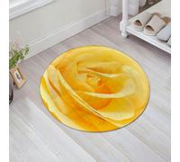 JHAOUNUK Tappeto Bagno Super Assorbente Tappetino per Doccia Microfibra,Asciugatura Rapida Tappetino Doccia per,Una rosa gialla splendidamente sbocciata,60x60cm
