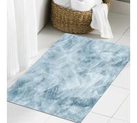 JHAOUNUK Tappeto Bagno Super Assorbente Tappetino per Doccia Microfibra,Asciugatura Rapida Tappetino Doccia per,Testa di lupo Il feroce guerriero Grande cane della foresta Immagine a tema dell,60x90cm