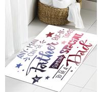 JHAOUNUK Tappeto Bagno Super Assorbente Tappetino per Doccia Microfibra,Asciugatura Rapida Tappetino Doccia per,Ogni uomo può essere un padre, ma ci vuole qualcuno di speciale per essere un pa,60x90cm