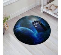 JHAOUNUK Tappeto Bagno Super Assorbente Tappetino per Doccia Microfibra,Asciugatura Rapida Tappetino Doccia per,Cabina della polizia nnica. Una classica cabina telefonica pubblica blu vin,60x60cm