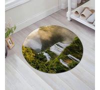 JHAOUNUK Tappeto Bagno Super Assorbente Tappetino per Doccia Microfibra,Asciugatura Rapida Tappetino Doccia per,Marmore Umbria Italia,60x60cm