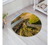 JHAOUNUK Tappeto Bagno Super Assorbente Tappetino per Doccia Microfibra,Asciugatura Rapida Tappetino Doccia per,Vista aerea di Church Bay ad Anglesey, Galles del Nord, Regno Unito, durante il,60x60cm
