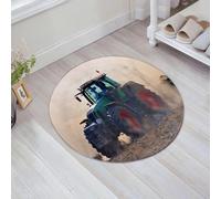 JHAOUNUK Tappeto Bagno Super Assorbente Tappetino per Doccia Microfibra,Asciugatura Rapida Tappetino Doccia per,Trattore agricolo al lavoro sull'aratro da trasporto del campo prepara l'autunno,60x60cm