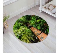 JHAOUNUK Tappeto Bagno Super Assorbente Tappetino per Doccia Microfibra,Asciugatura Rapida Tappetino Doccia per,Architettura del paesaggio nel giardino. Il sentiero nel giardino.,60x60cm