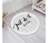 JHAOUNUK Tappeto Bagno Super Assorbente Tappetino per Doccia Microfibra,Asciugatura Rapida Tappetino Doccia per,Fallo più tardi. Divertente citazione motivazionale sulla procrastinazione e il,60x60cm