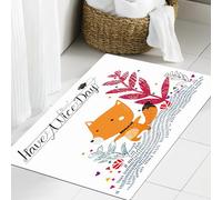 JHAOUNUK Tappeto Bagno Super Assorbente Tappetino per Doccia Microfibra,Asciugatura Rapida Tappetino Doccia per,buona giornata illustrazione,60x90cm