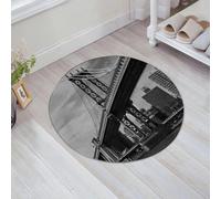 JHAOUNUK Tappeto Bagno Super Assorbente Tappetino per Doccia Microfibra,Asciugatura Rapida Tappetino Doccia per,Ponte di Manhattan sullo sfondo del cielo azzurro,60x60cm