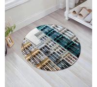 JHAOUNUK Tappeto Bagno Super Assorbente Tappetino per Doccia Microfibra,Asciugatura Rapida Tappetino Doccia per,Vista esterna di un isolato di vecchi edifici storici colorati lungo Greene Stre,60x60cm