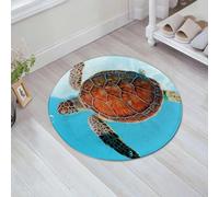 JHAOUNUK Tappeto Bagno Super Assorbente Tappetino per Doccia Microfibra,Asciugatura Rapida Tappetino Doccia per,Specie in via di estinzione Animali marini nelle acque tropicali dei Caraibi Fau,60x60cm
