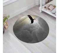JHAOUNUK Tappeto Bagno Super Assorbente Tappetino per Doccia Microfibra,Asciugatura Rapida Tappetino Doccia per,Aquila, maestosa creatura che vola sopra le nuvole. Libertà. Democrazia e libert,60x60cm