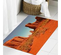 JHAOUNUK Tappeto Bagno Super Assorbente Tappetino per Doccia Microfibra,Asciugatura Rapida Tappetino Doccia per,Deserto, giornata calda e soleggiata Monument Valley Paese arido Nazione Primiti,60x90cm