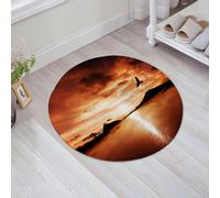JHAOUNUK Tappeto Bagno Super Assorbente Tappetino per Doccia Microfibra,Asciugatura Rapida Tappetino Doccia per,Uccelli in volo Un uccello marino vola via verso lo straordinario tramonto Cielo,60x60cm