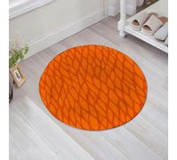 JHAOUNUK Tappeto Bagno Super Assorbente Tappetino per Doccia Microfibra,Asciugatura Rapida Tappetino Doccia per,Arancione bruciato, fogliame astratto, foglie, modello, schizzo, crescita della,60x60cm